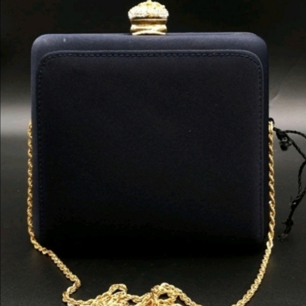 Elegant Blue and Gold Women's Valentina Bag - Picture 7 of 7